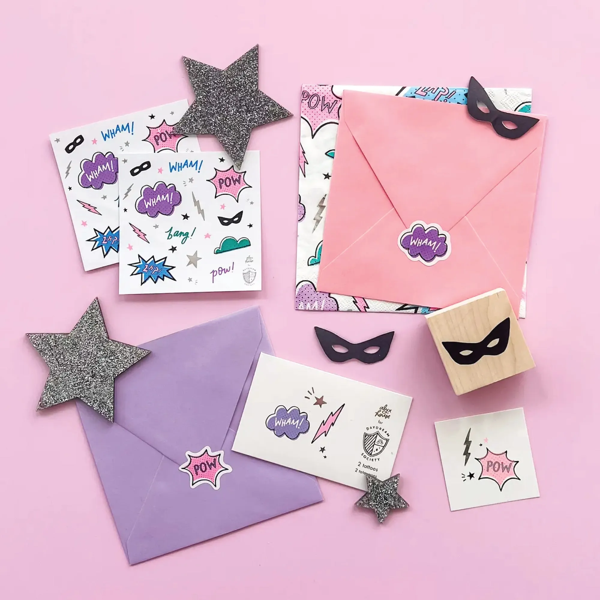 Girl Superhero Stickers Sheets 4ct
