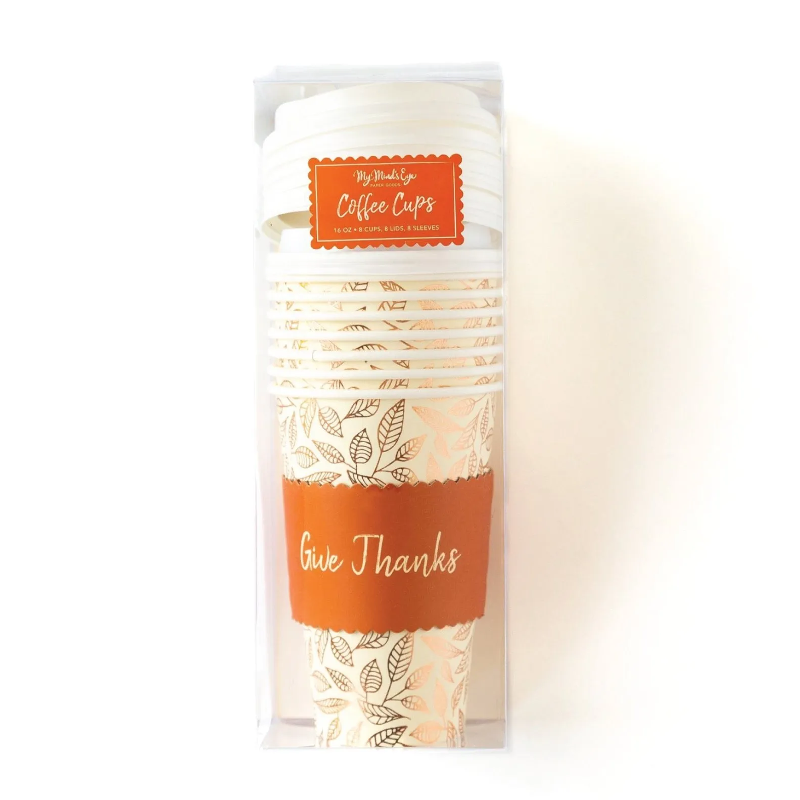 Give Thanks Coffee Cups 8ct