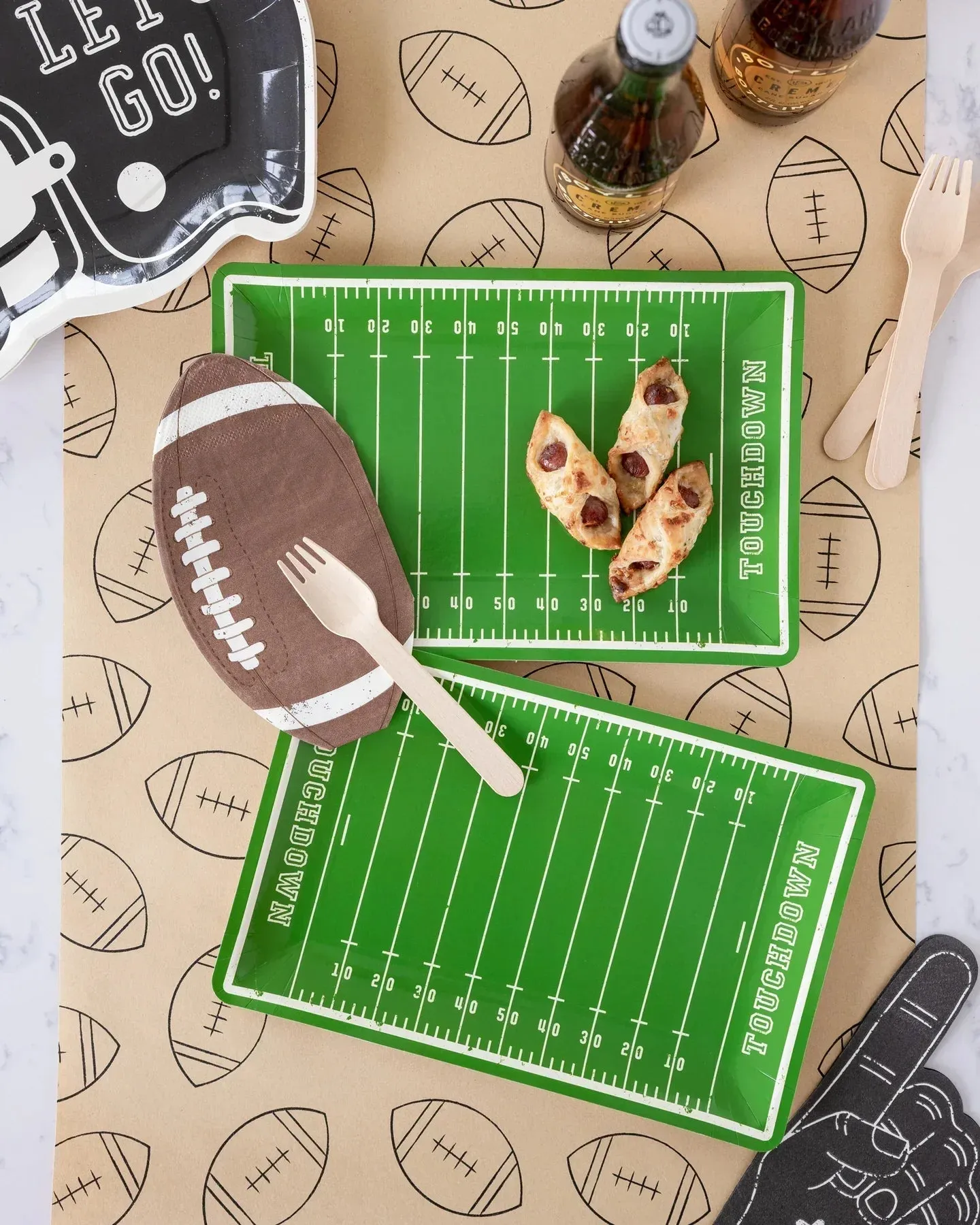 Go Team #1 Foam Finger Lunch Napkins 24ct