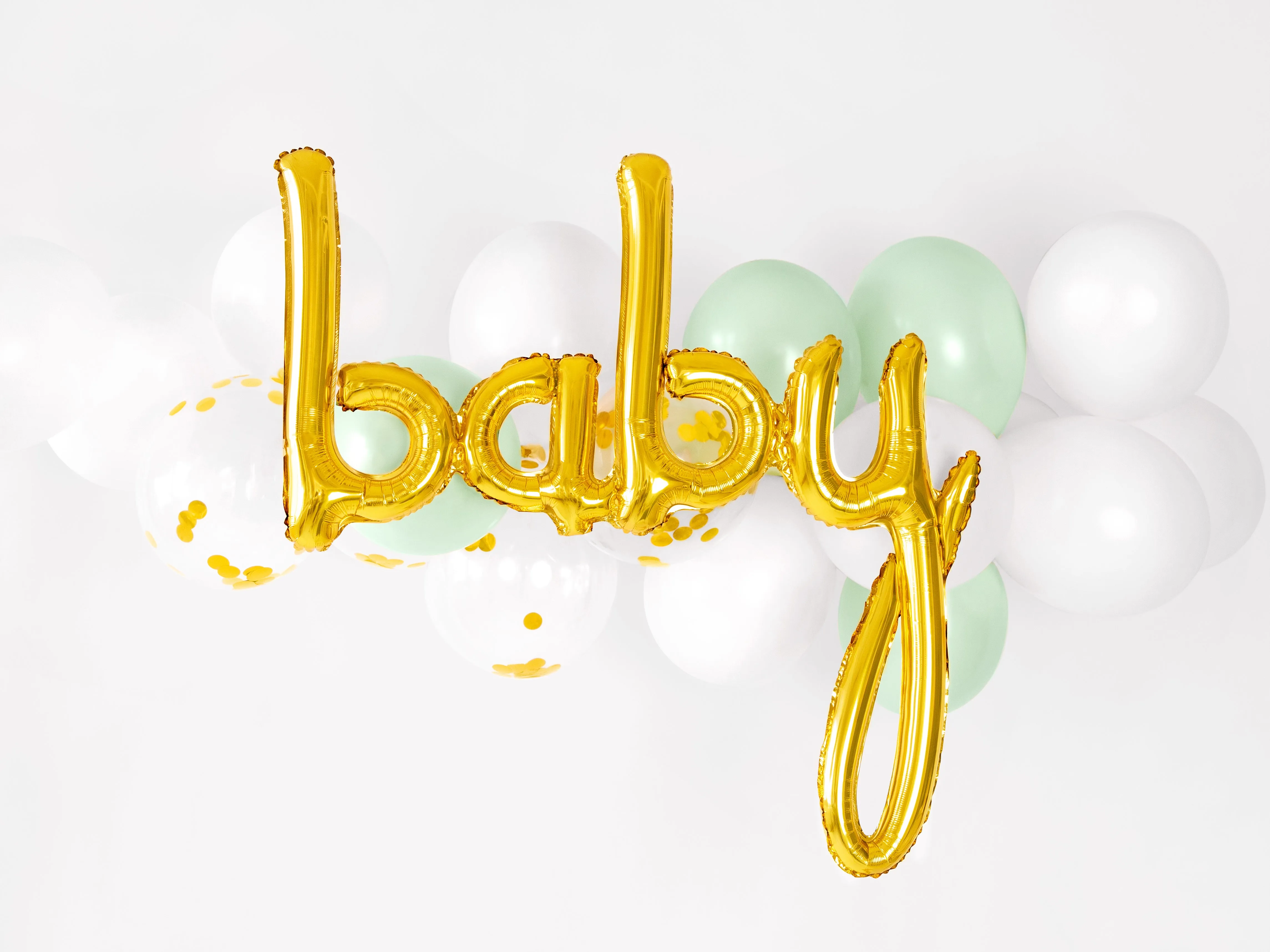 Gold Baby Letter Balloon Banner