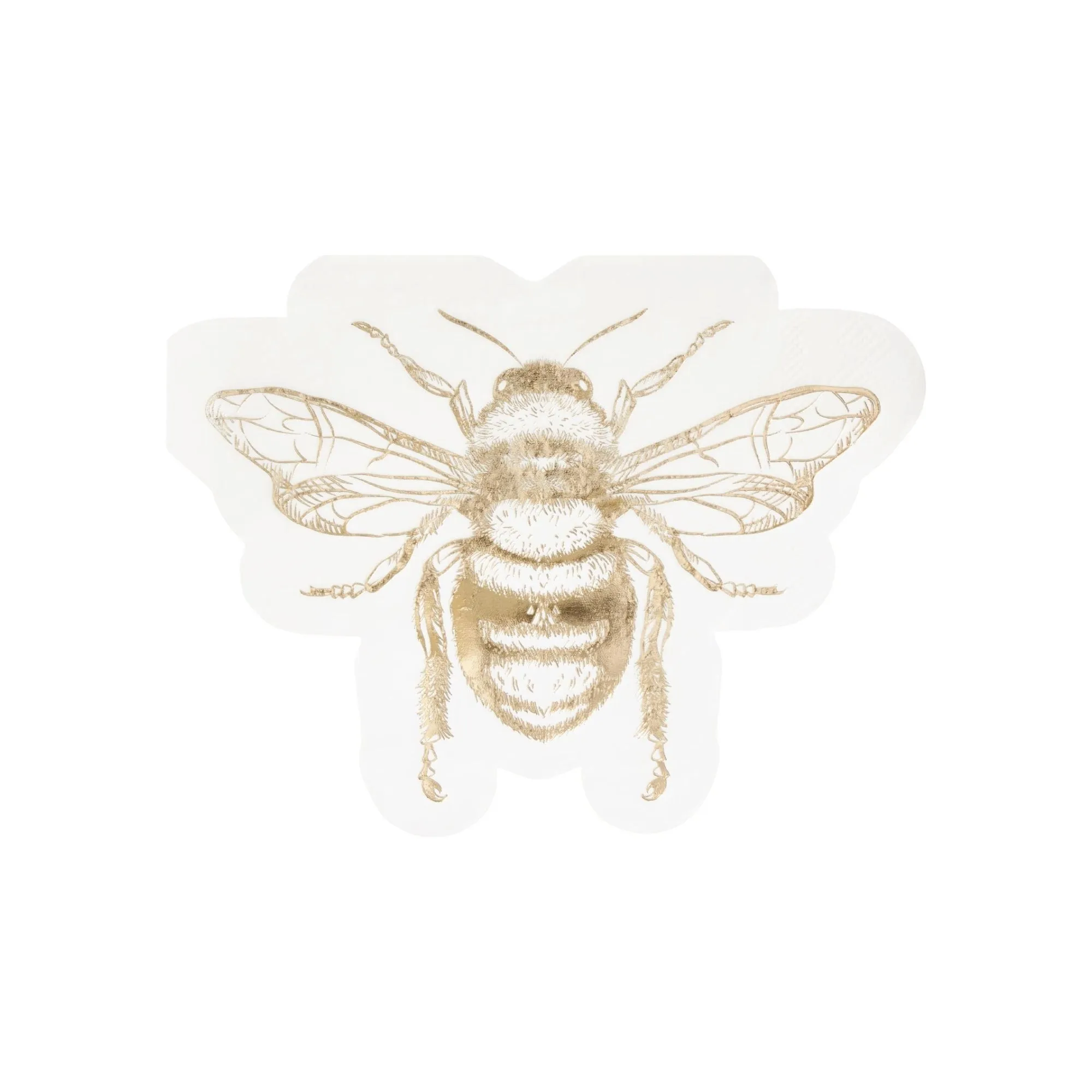 Gold Bumble Bee Dessert Napkins 20ct