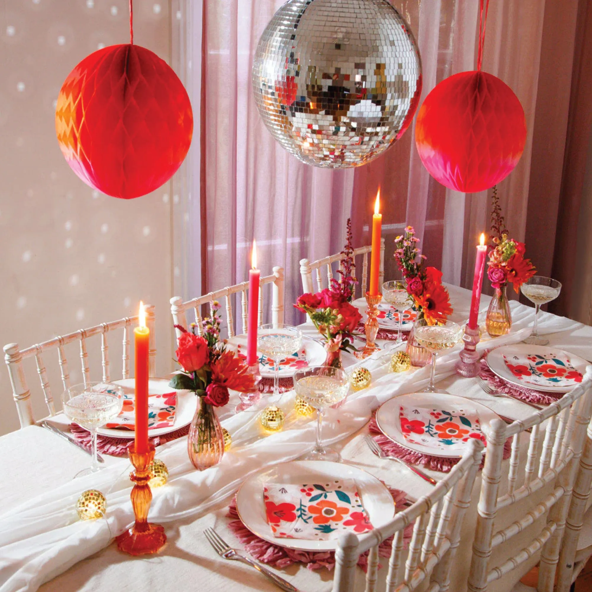 Gold Disco Ball String Lights 5.2ft
