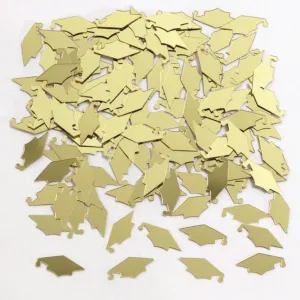 Gold Graduation Cap Confetti Pack .5oz