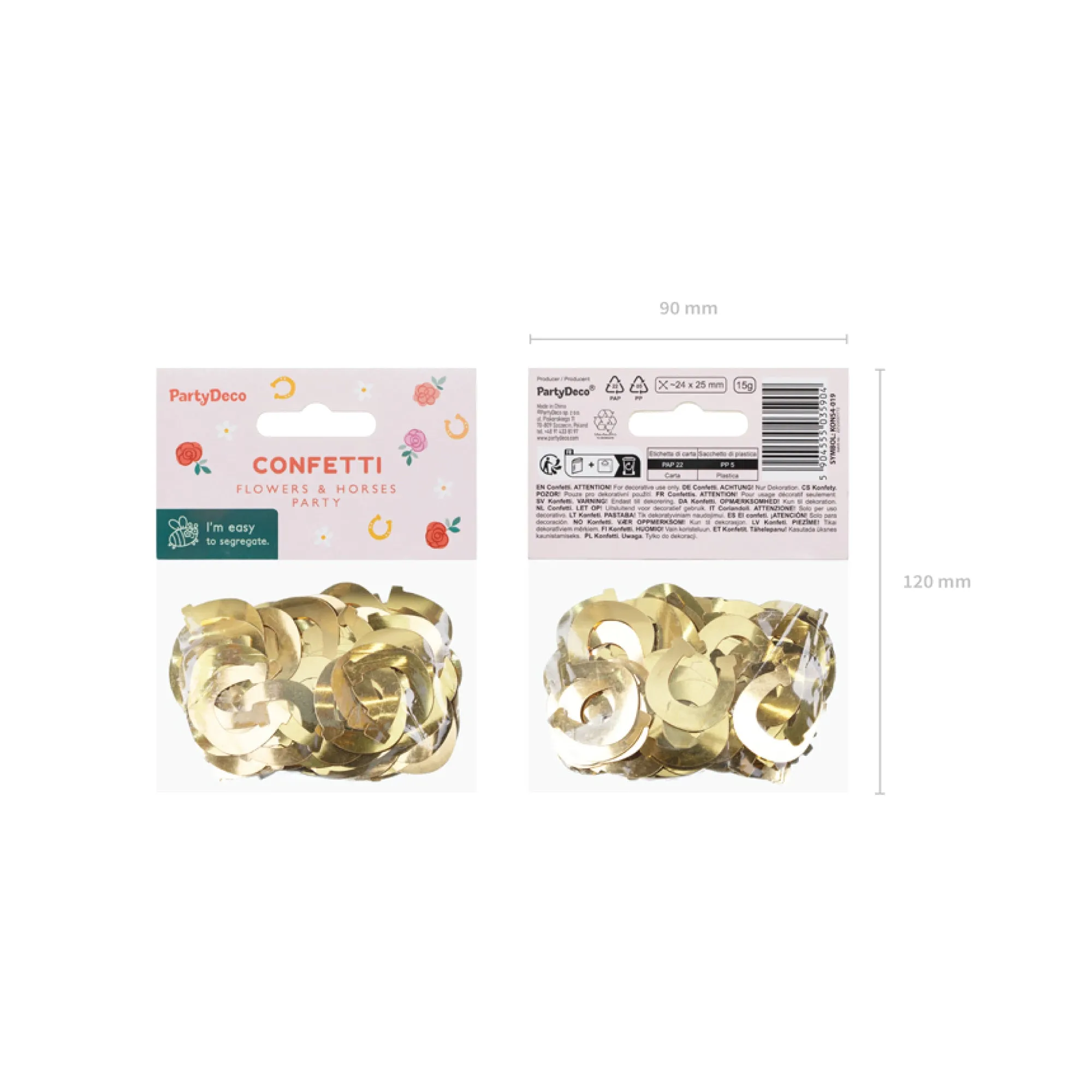 Gold Horseshoe Confetti 0.5oz