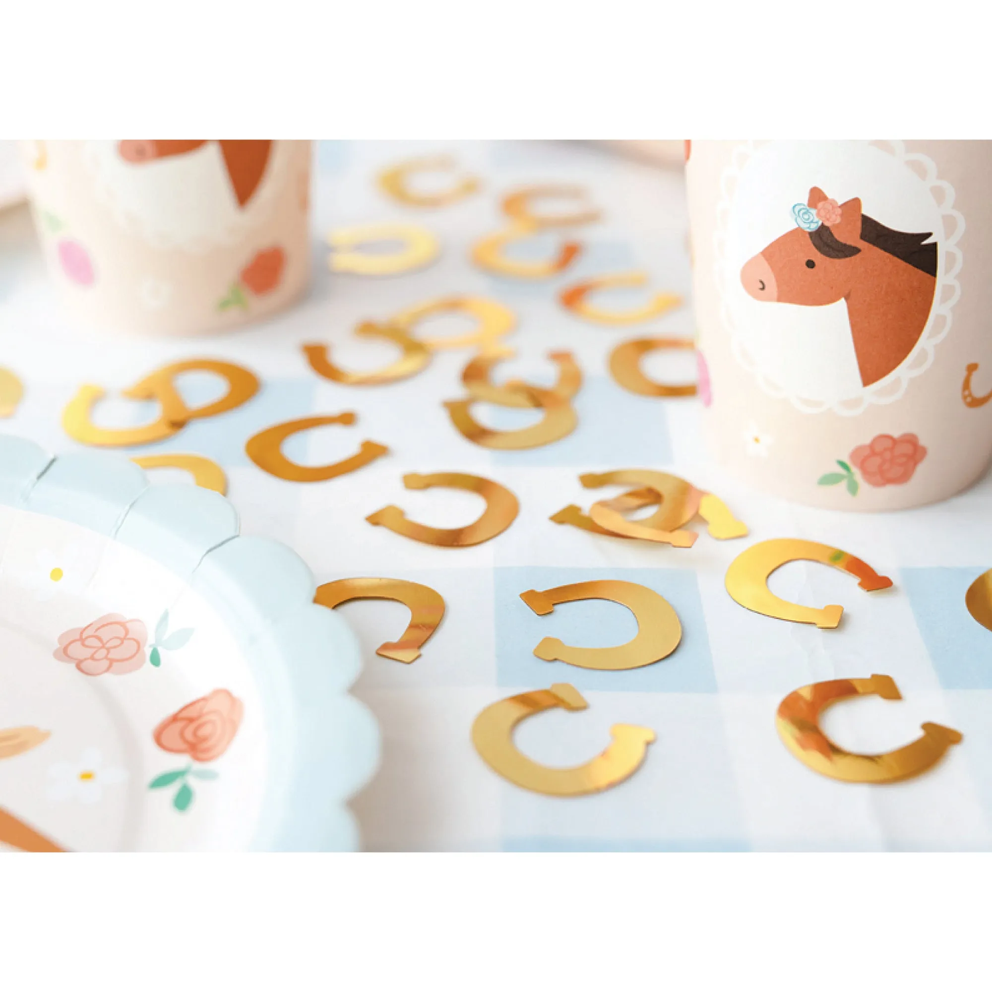 Gold Horseshoe Confetti 0.5oz