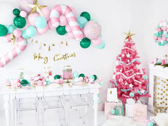 Gold Merry Christmas Cursive Letter Banner