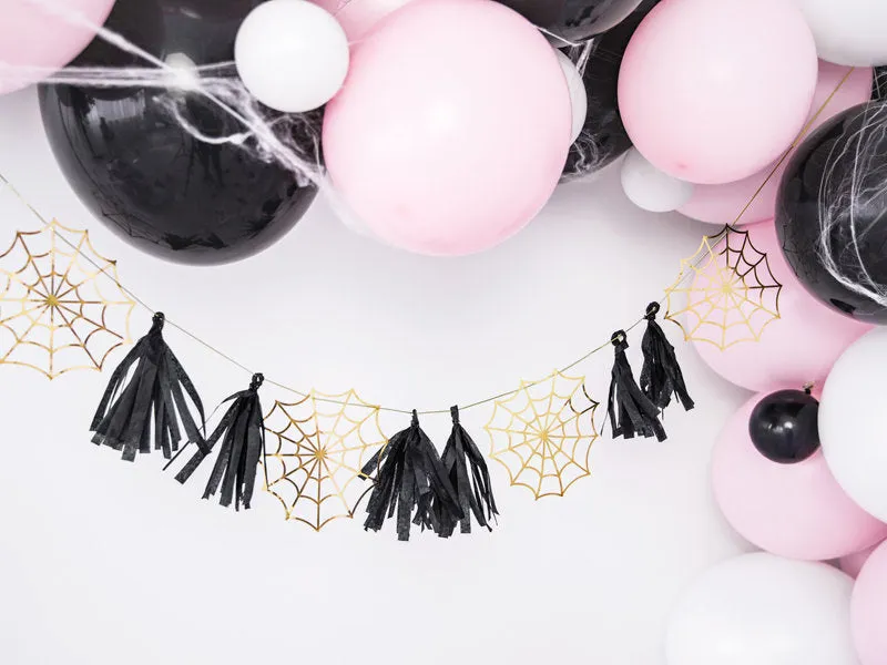 Gold Spiderweb Tassel Garland 5.7ft