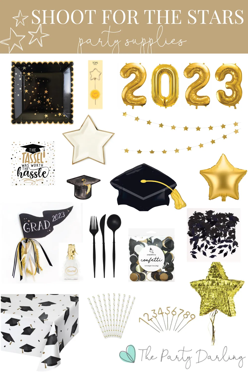 Gold Star Garland 12'