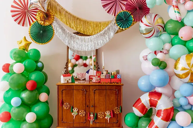 Gold Tinsel Fringe Garland 4.5ft