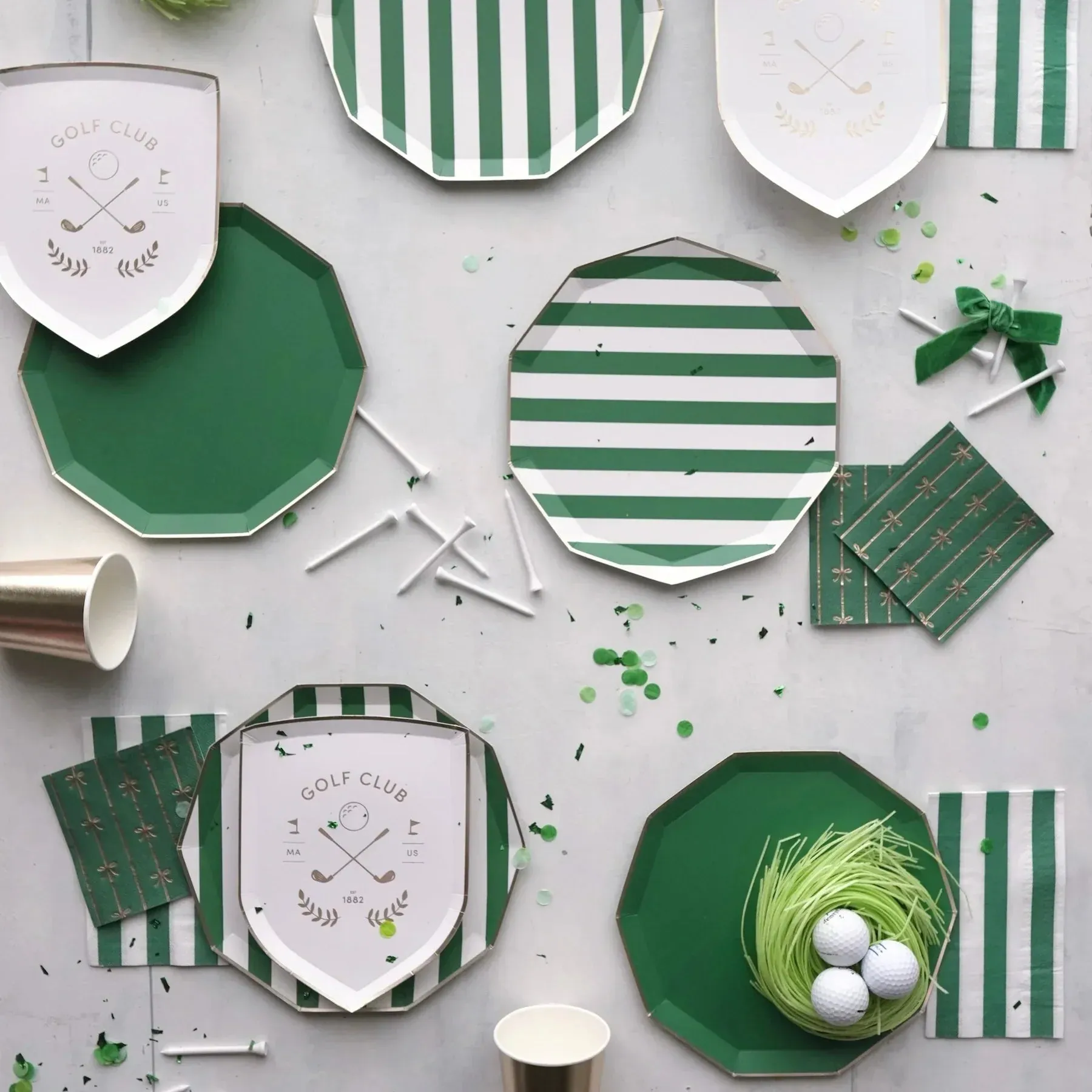Golf Club Dessert Plates 8ct