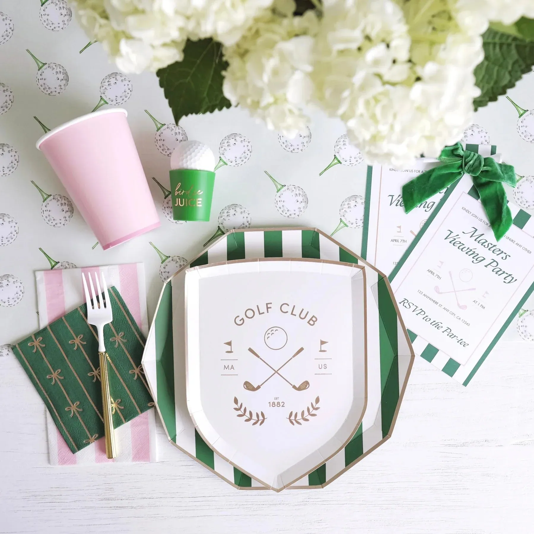 Golf Club Dessert Plates 8ct