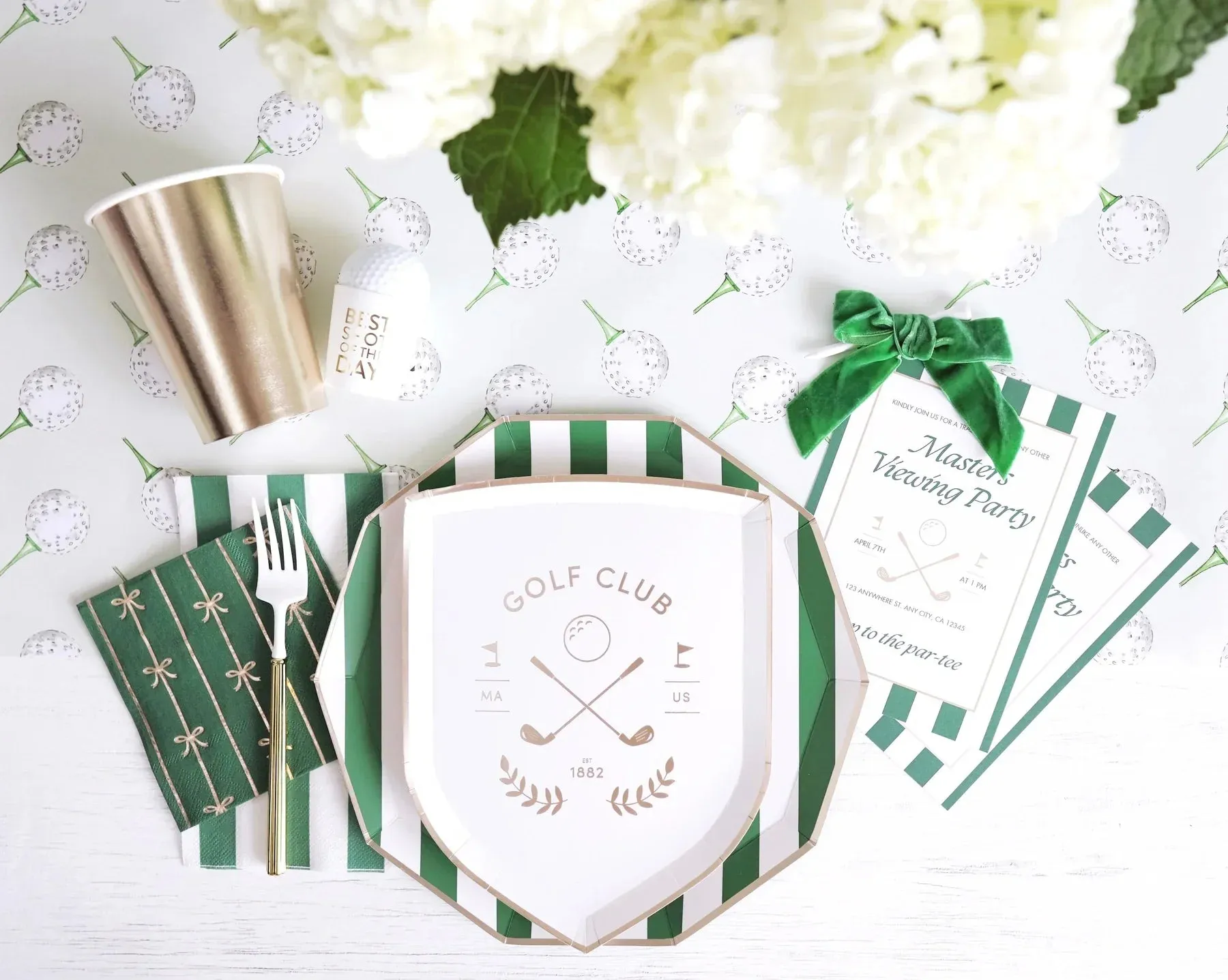 Golf Club Dessert Plates 8ct