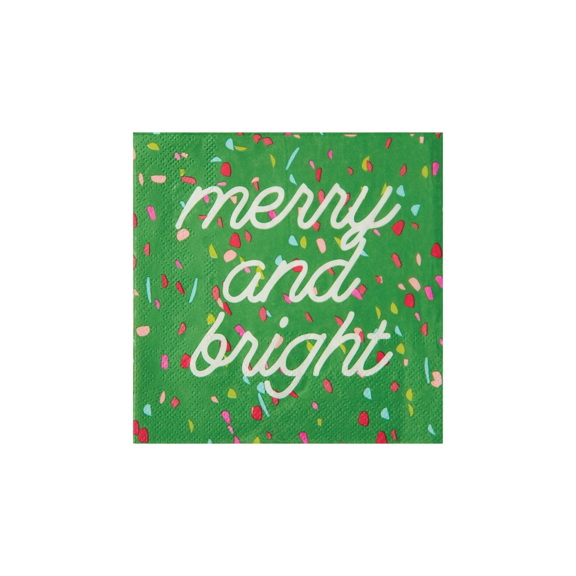 Green Merry & Bright Dessert Napkins 20ct