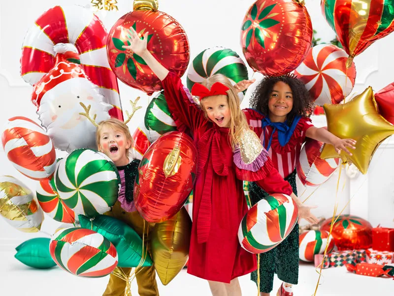 Green Swirly Lollipop Foil Balloon 14in
