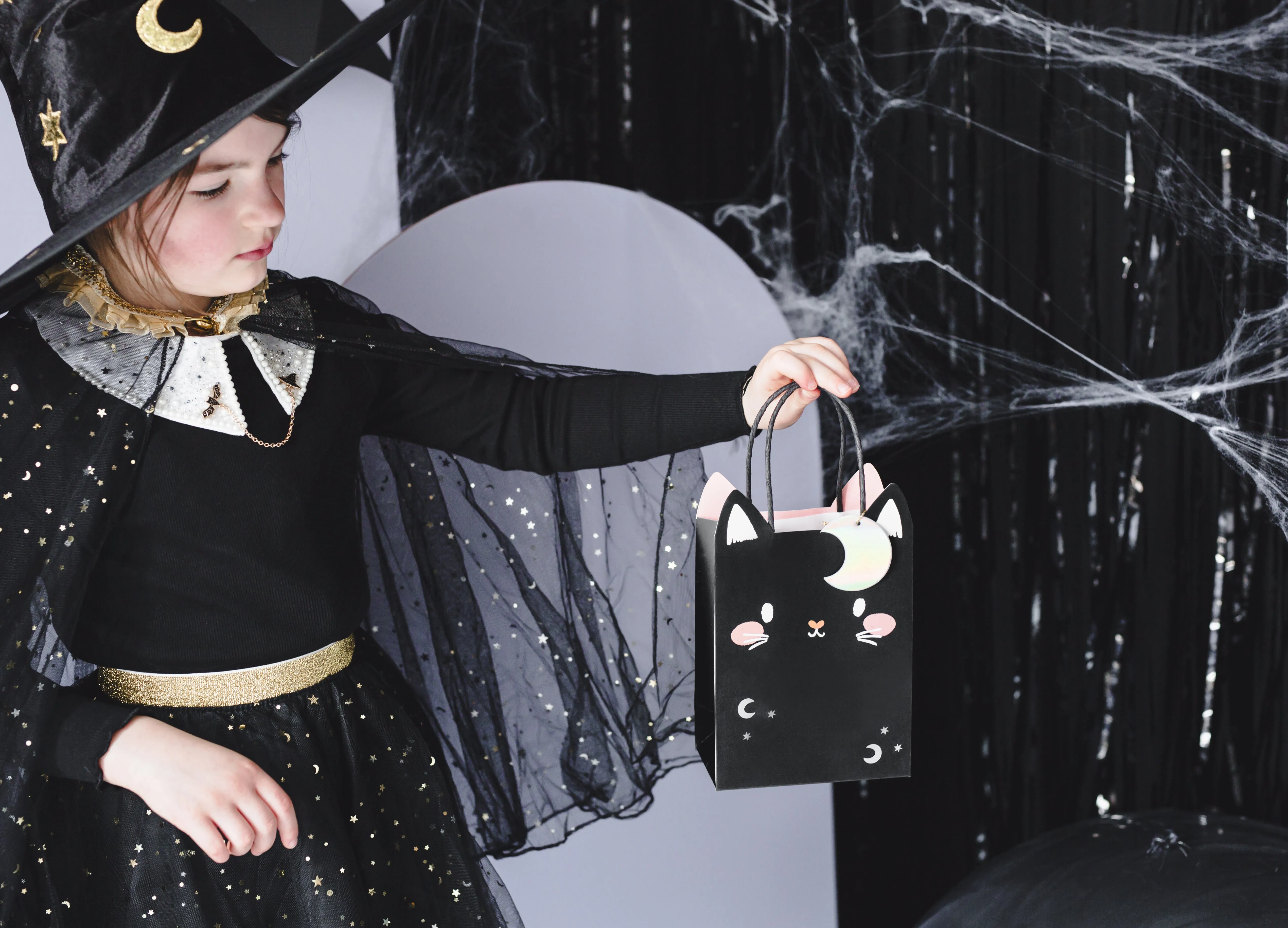 Halloween Cat Favor Bags 6ct