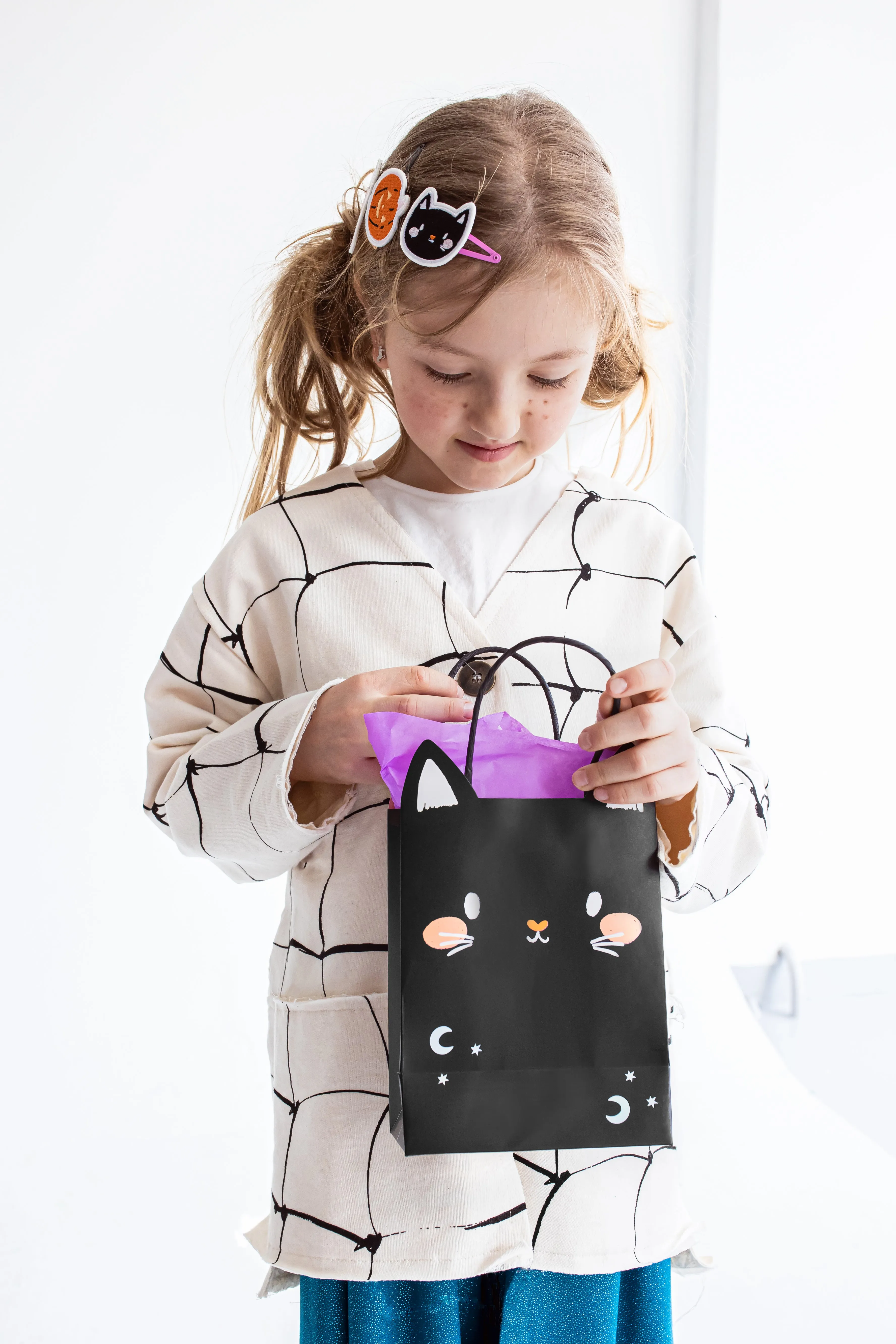 Halloween Cat Favor Bags 6ct