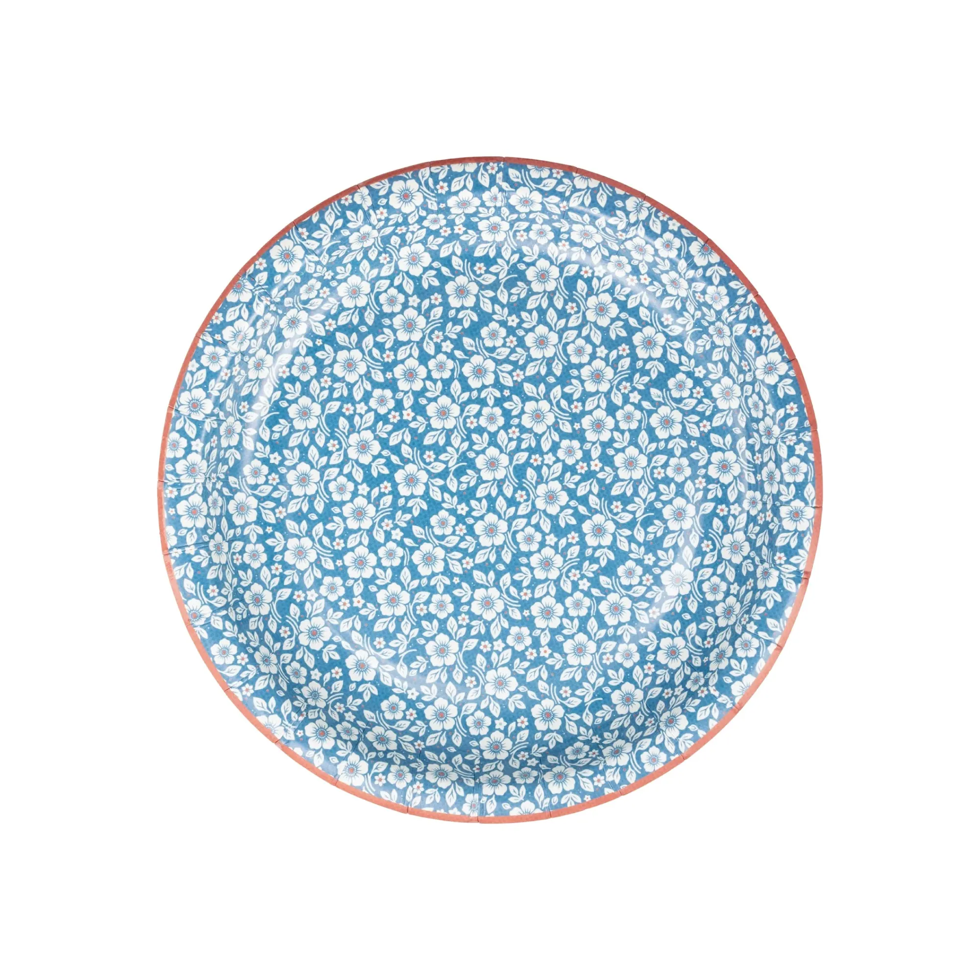 Hamptons Blue Floral Dessert Plates 8ct
