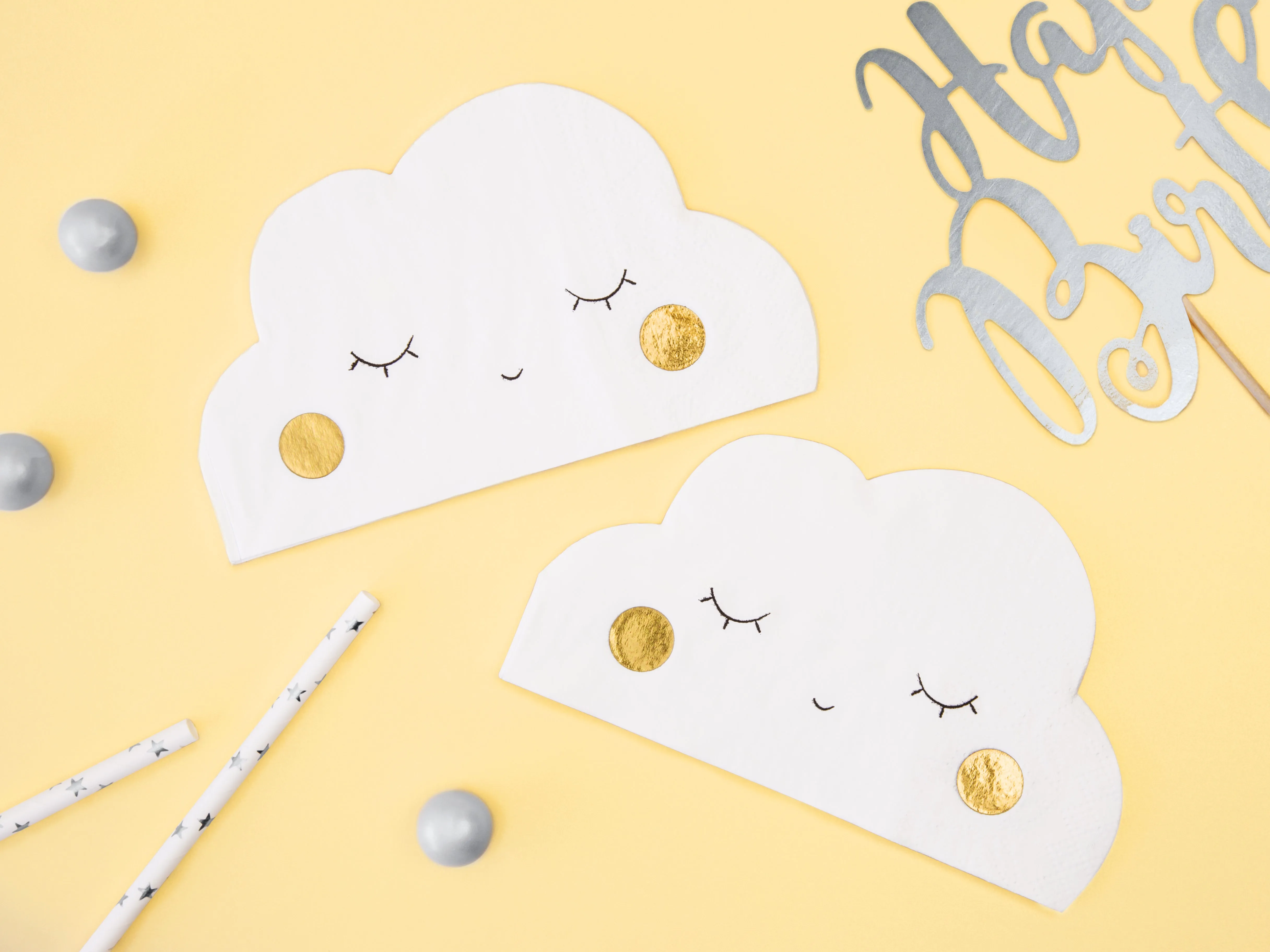 Happy Cloud Dessert Napkins 20ct