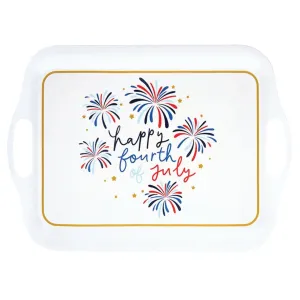 Happy Fourth of July Bamboo Serving Tray