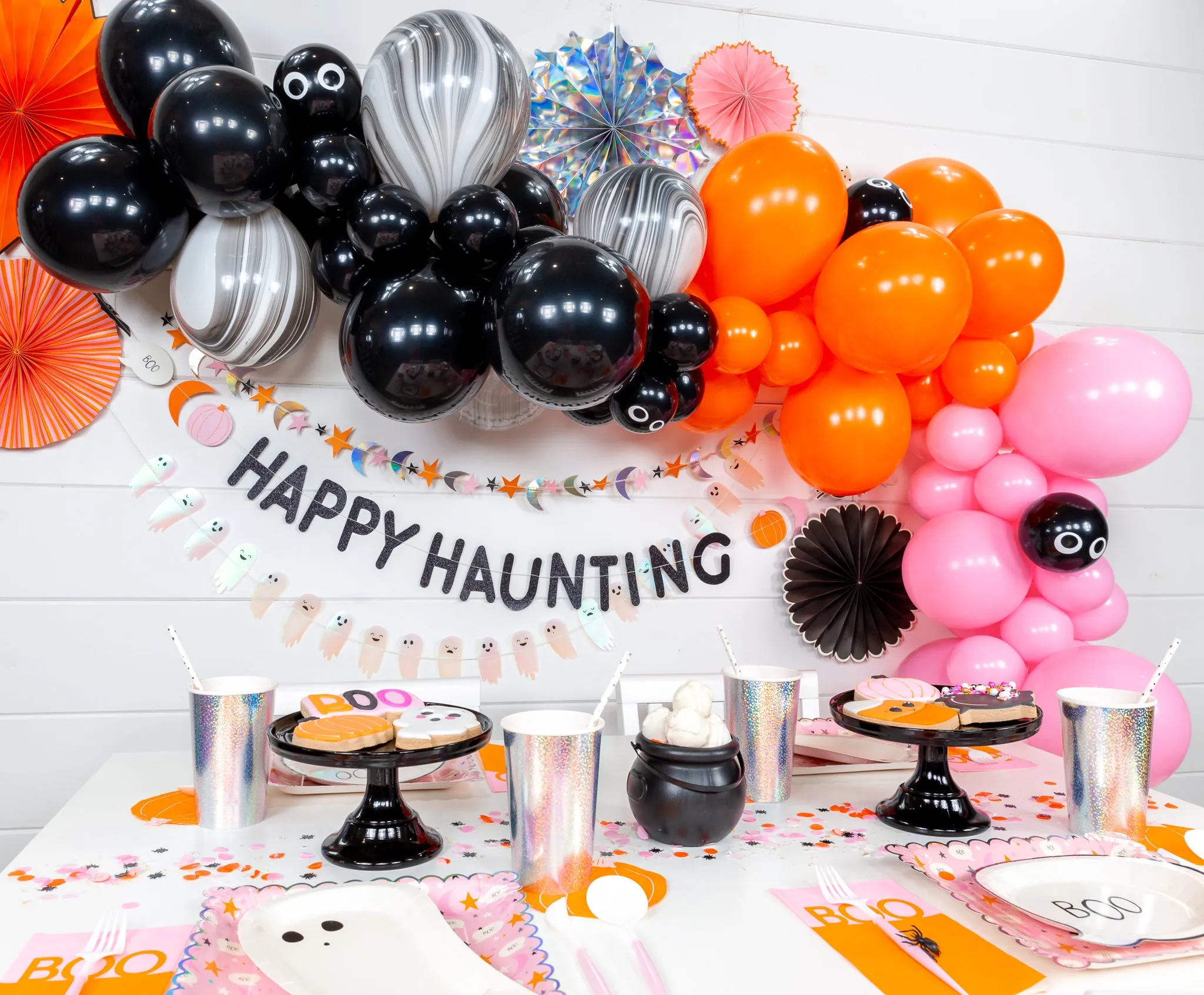 Happy Haunting Halloween Balloon Garland Kit 8ft