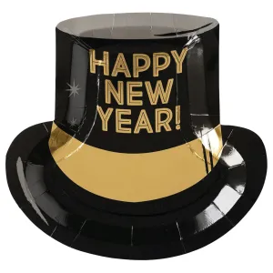 Happy New Year Hat Lunch Plates 8ct