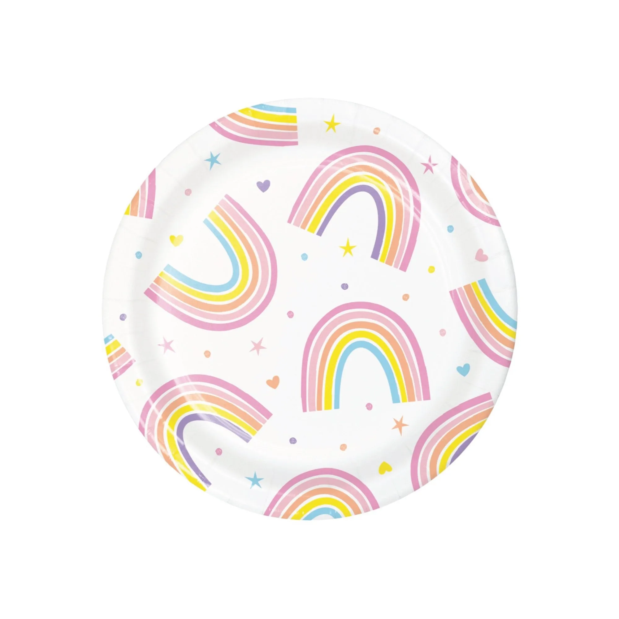 Happy Rainbow Dessert Plates 7