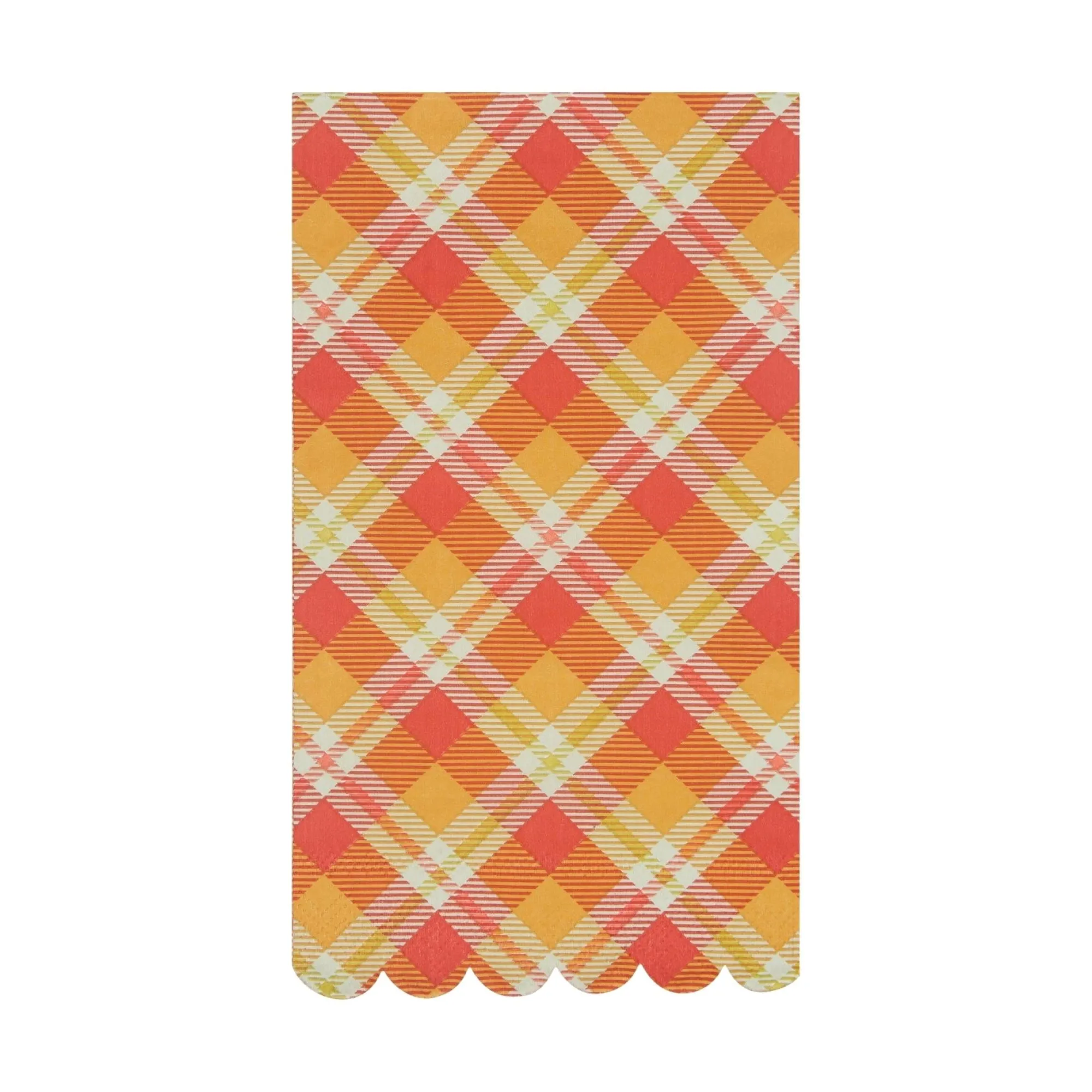 Harvest Plaid Paper Guest Towels 16ct