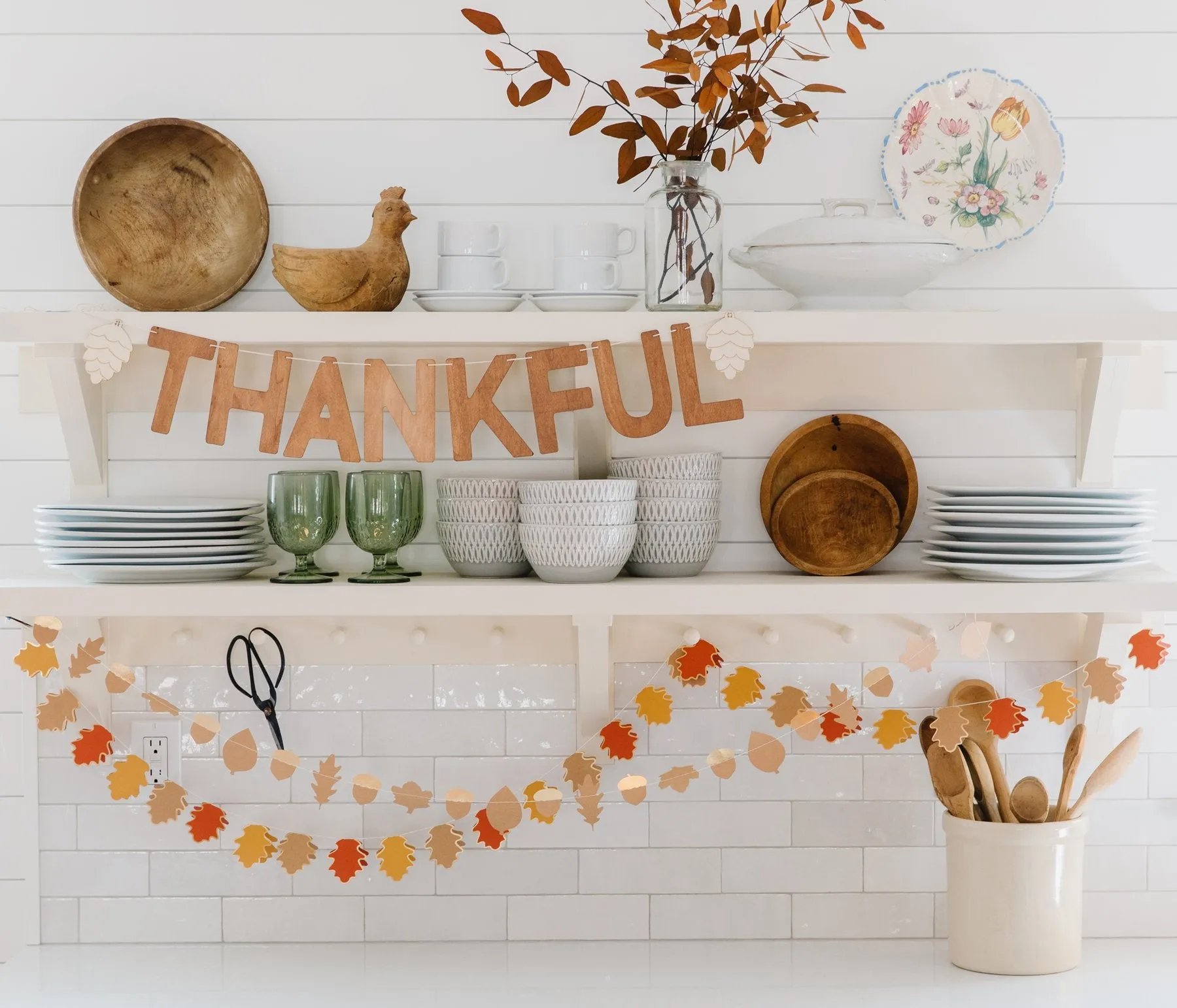 Harvest Wood Thankful Banner 9ft