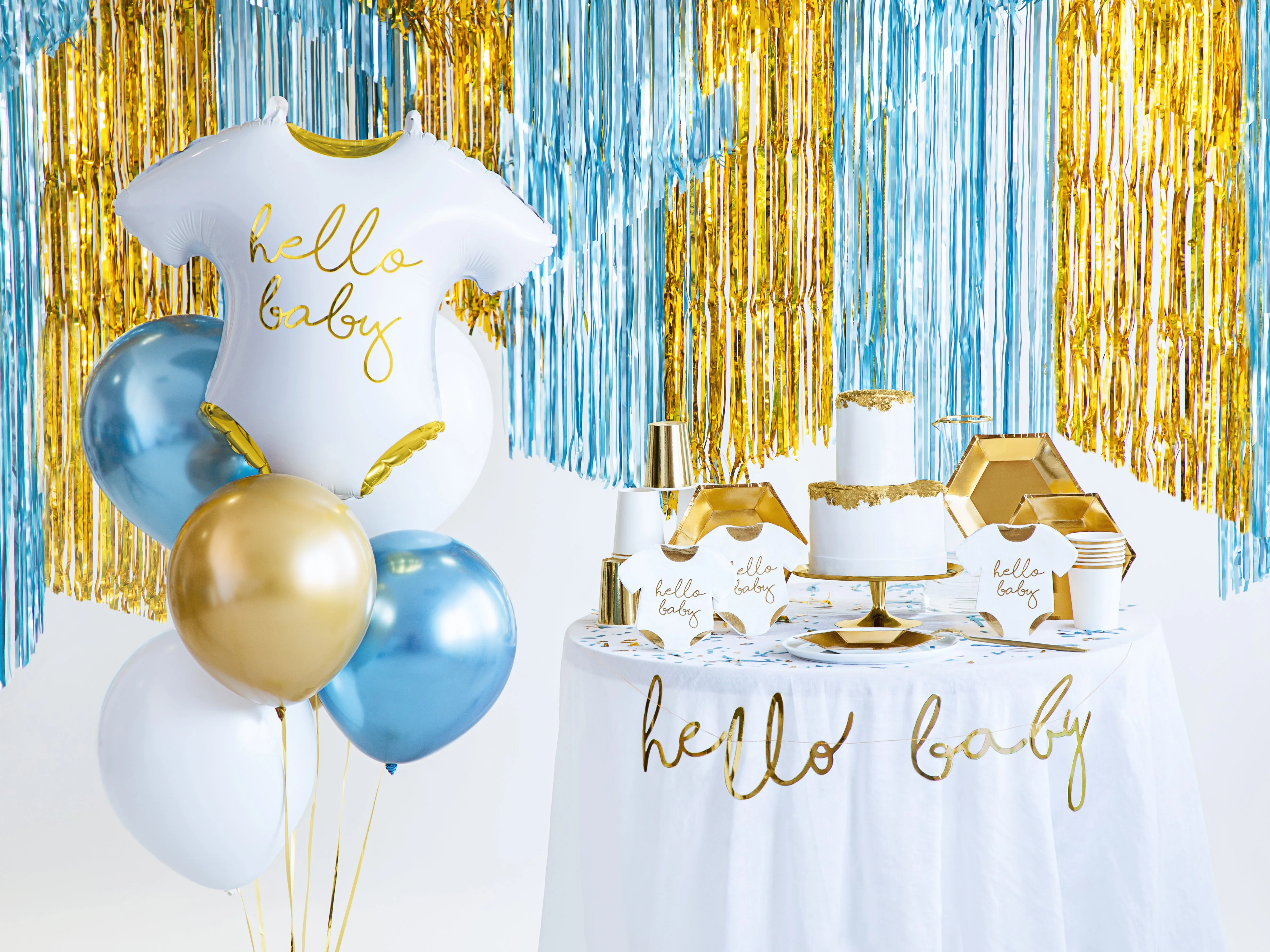 Hello Baby Romper Foil Balloon 20in