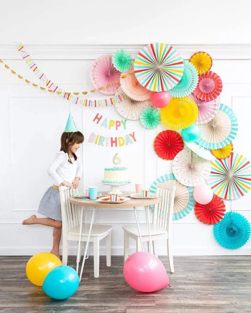 Hip Hip Hooray Birthday Party Hats 9ct