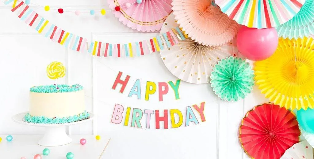 Hip Hip Hooray Party Fans 8ct