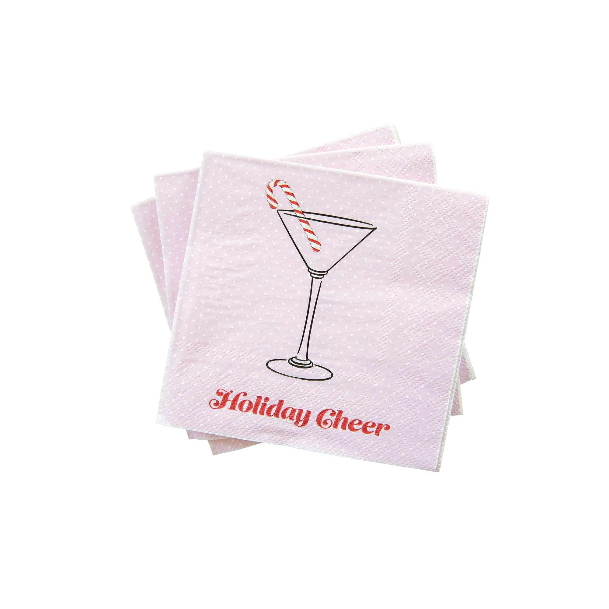 Holiday Cheer Christmas Dessert Napkins 20ct