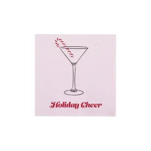 Holiday Cheer Christmas Dessert Napkins 20ct
