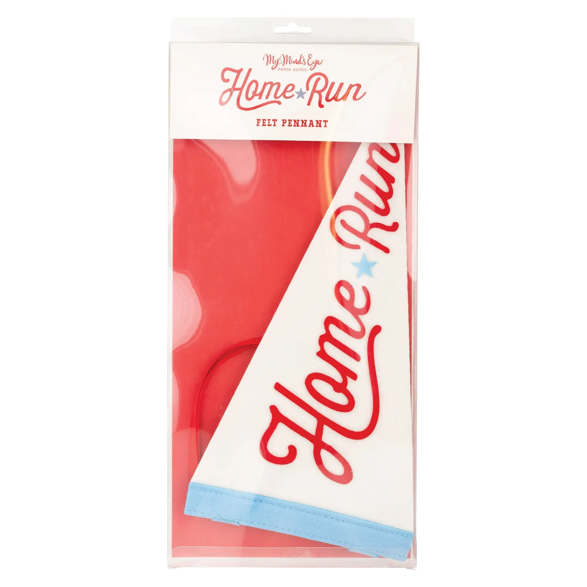 Home Run Baseball Felt Pennant Flag