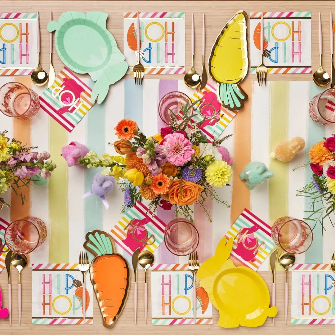 Hoppy Easter Carrot Lunch Plates 8ct