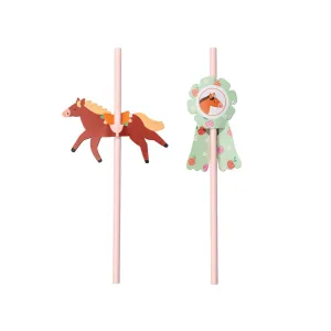 Horse Paper Straws 6ct
