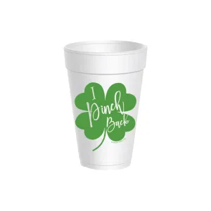I Pinch Back Styrofoam Cups with Lids 10ct