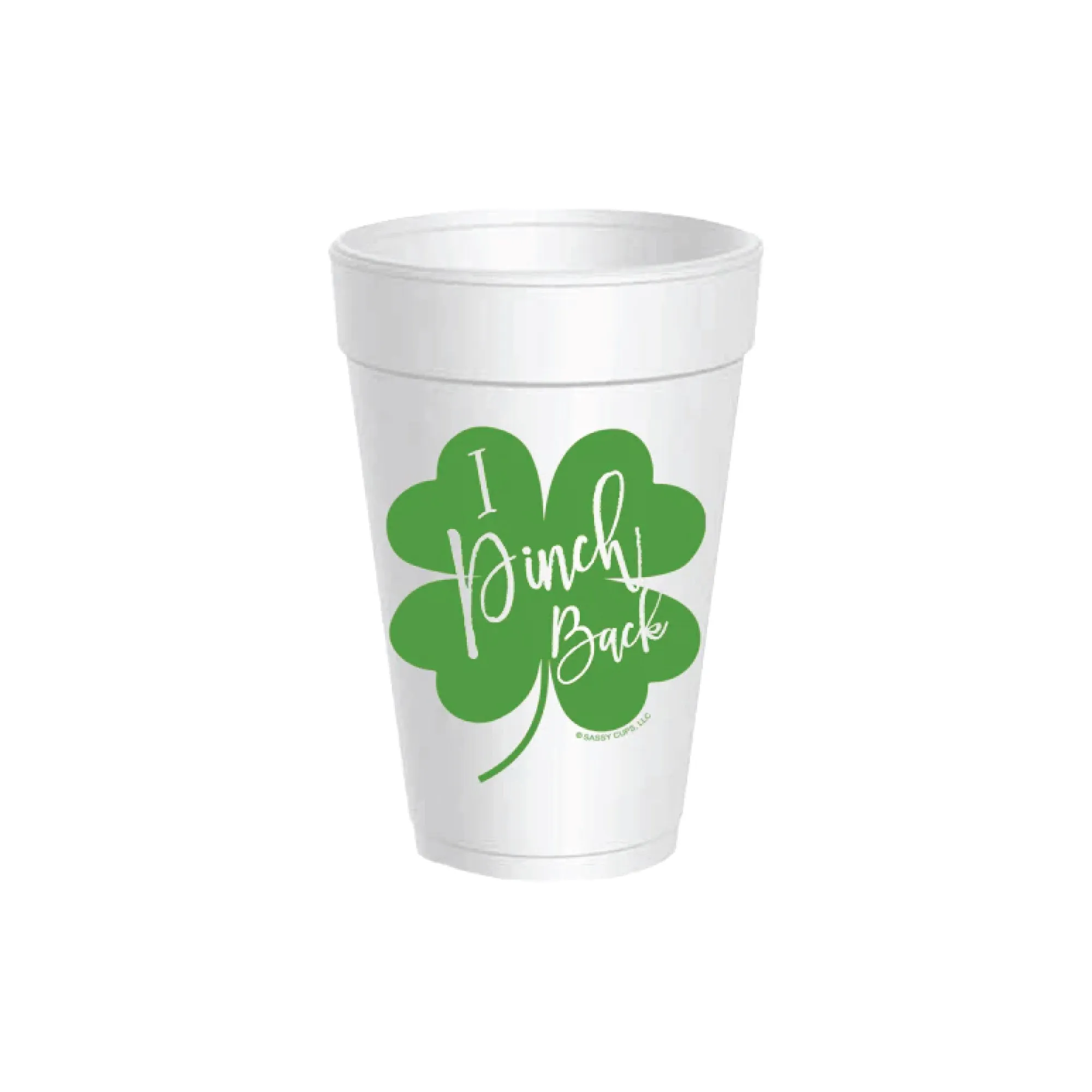 I Pinch Back Styrofoam Cups with Lids 10ct