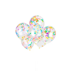Ice Cream Bright Sprinkles Confetti Balloon Bouquet 6ct