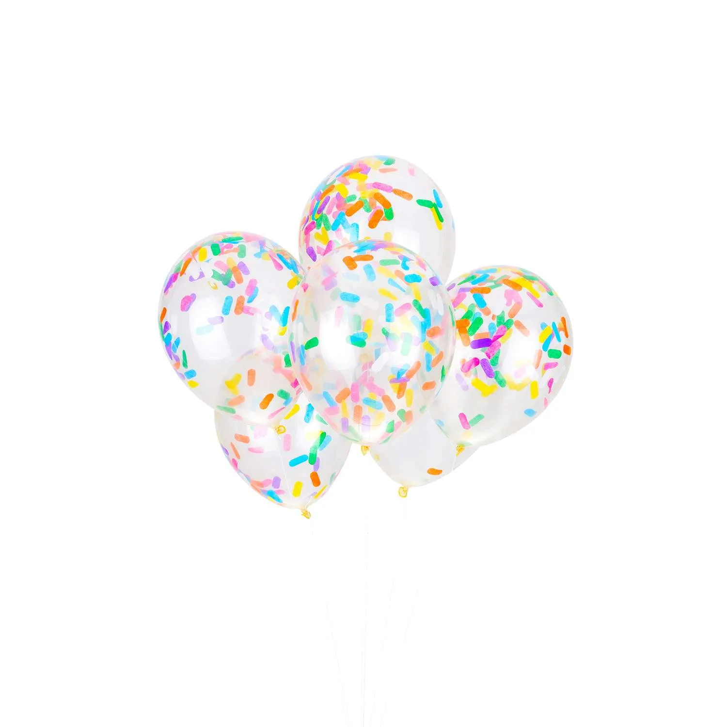 Ice Cream Bright Sprinkles Confetti Balloon Bouquet 6ct