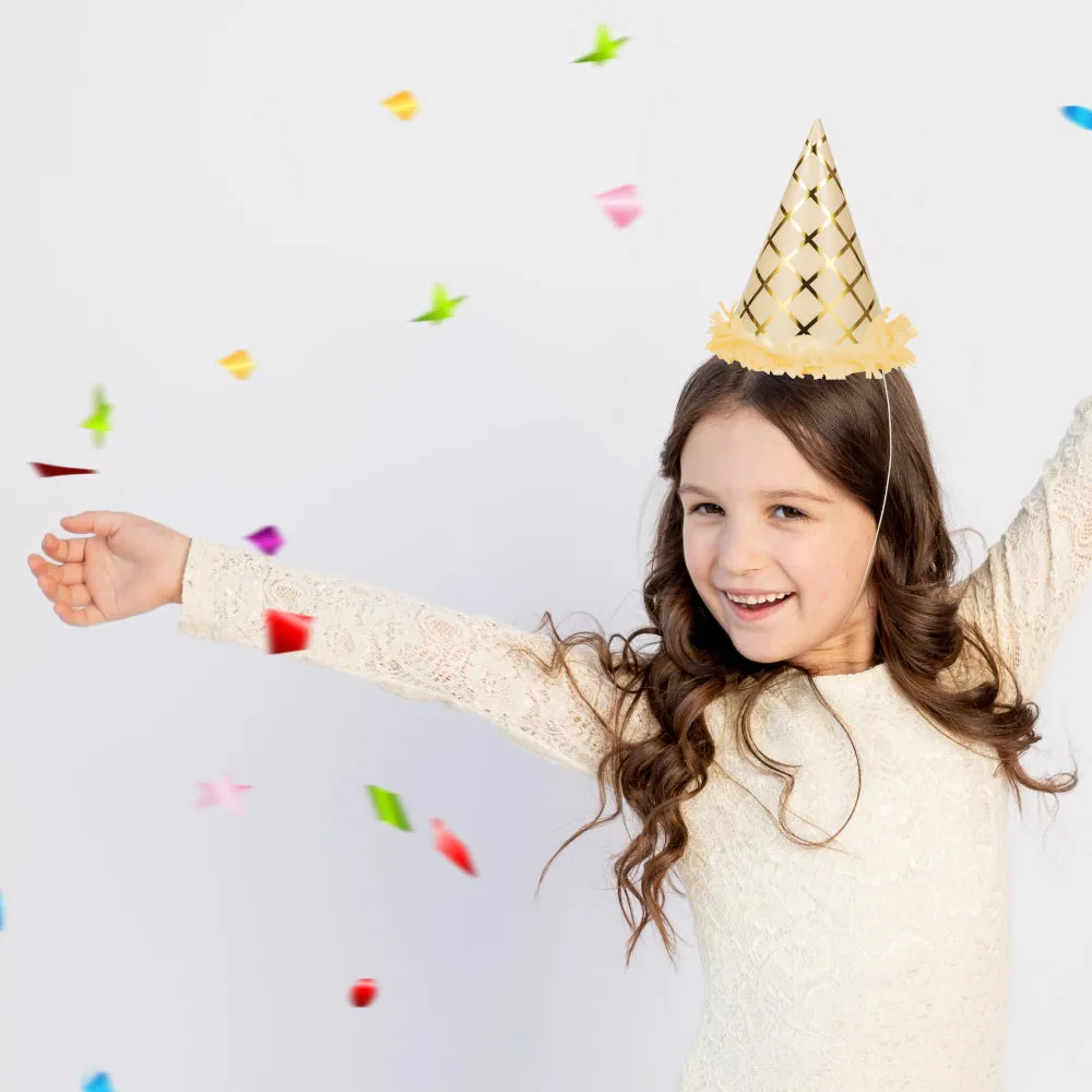 Ice Cream Cone Party Hats 8ct