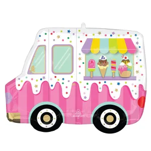 Ice Cream Truck Foil Balloon 26in
