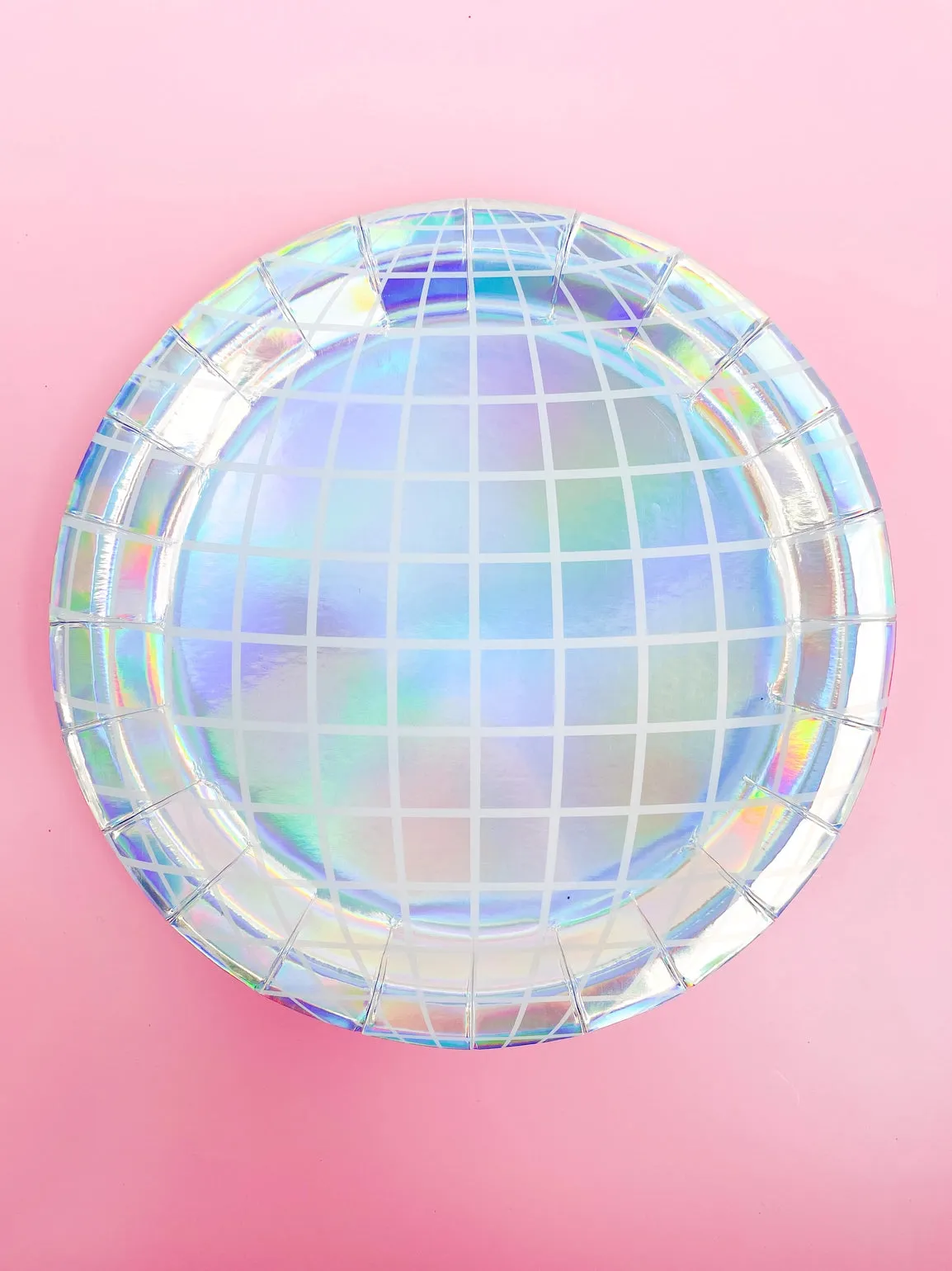 Iridescent Disco Ball Lunch Plates 8ct