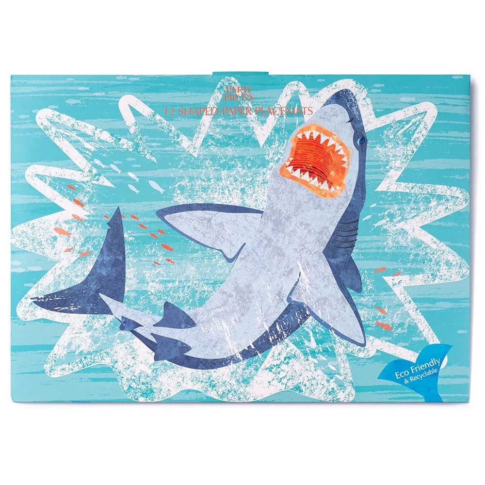 Jawsome Shark Paper Placemats 12ct