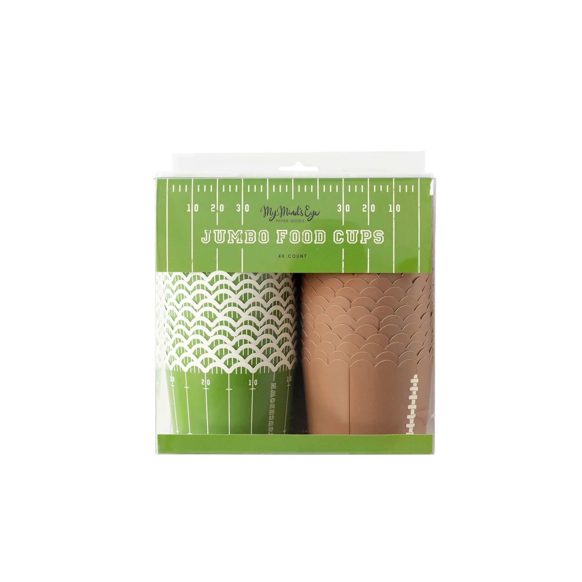 Jumbo Football Snack Cups 40ct