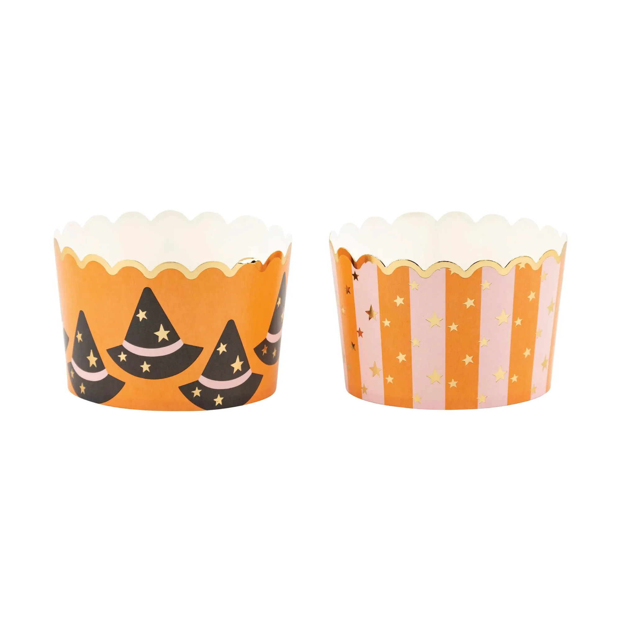 Jumbo Witch Hats & Striped Halloween Food Cups 40ct