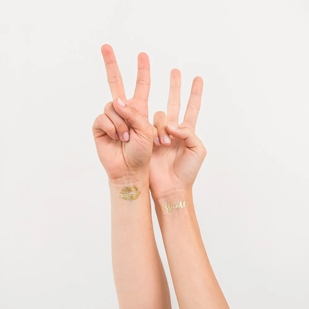 Kiss the Miss Goodbye Temporary Tattoos 10ct