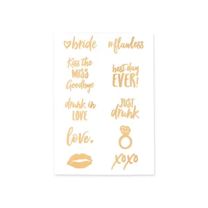 Kiss the Miss Goodbye Temporary Tattoos 10ct
