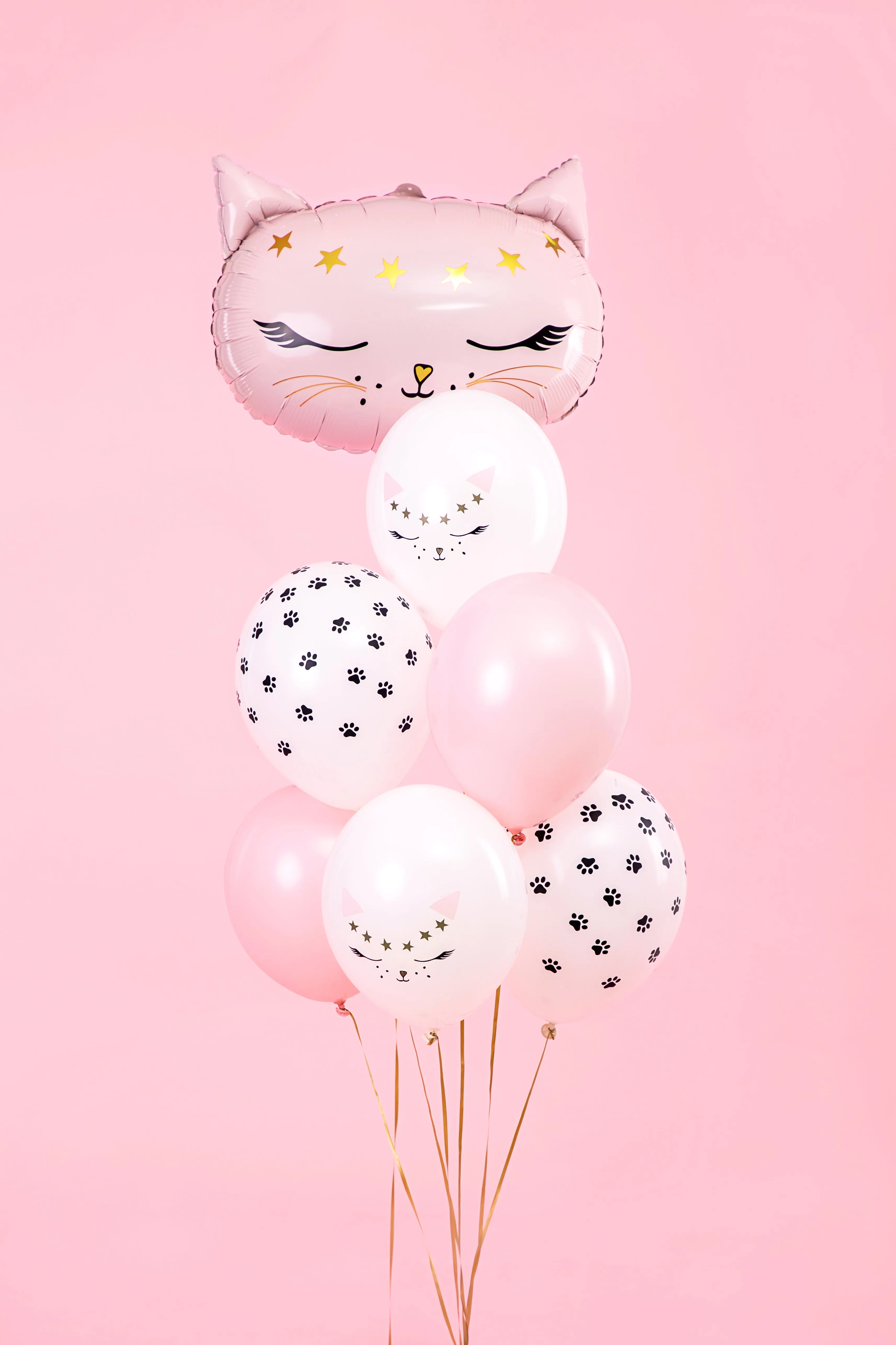 Kitty Cat Balloon Bouquet 6ct