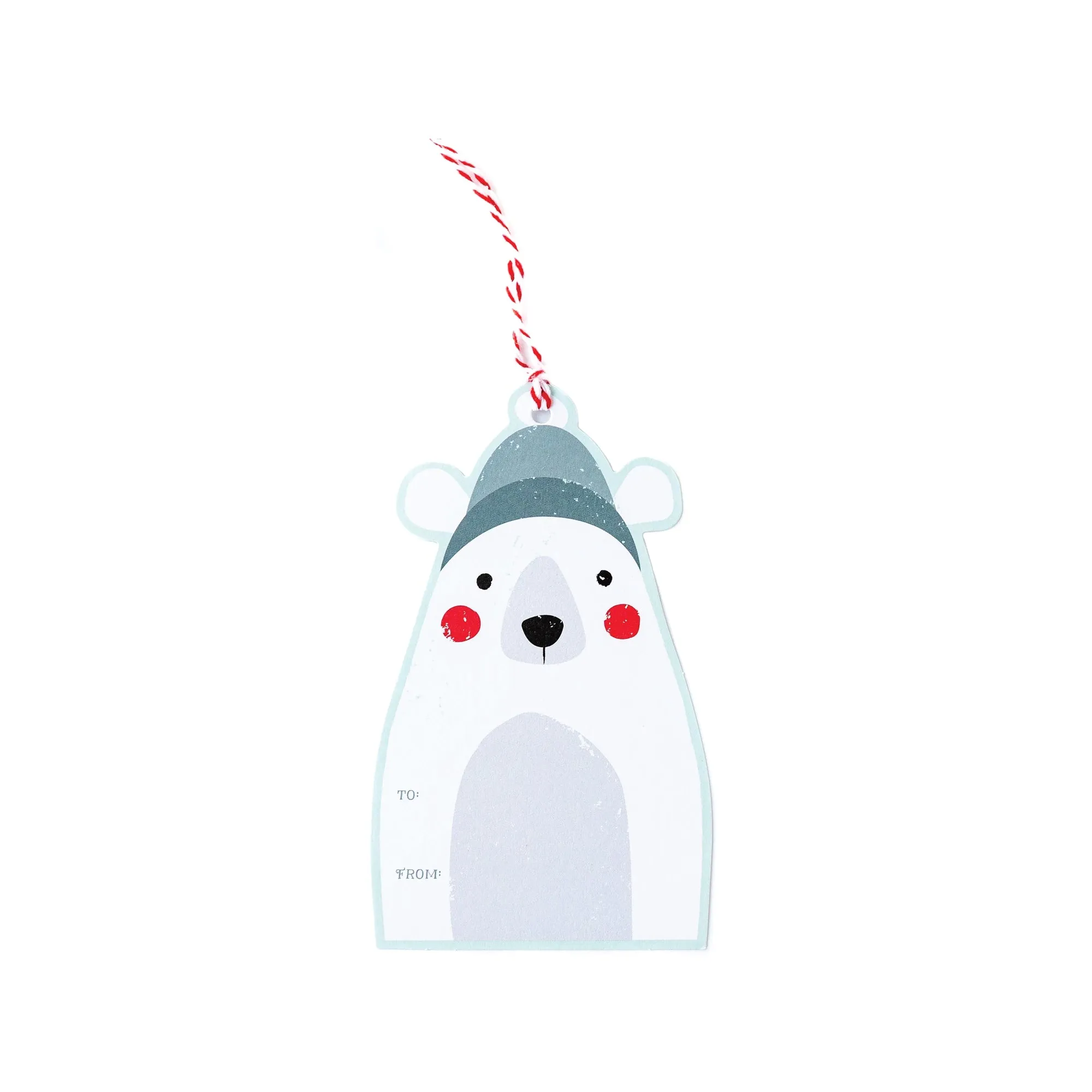 Large Polar Bear Gift Tags 12ct